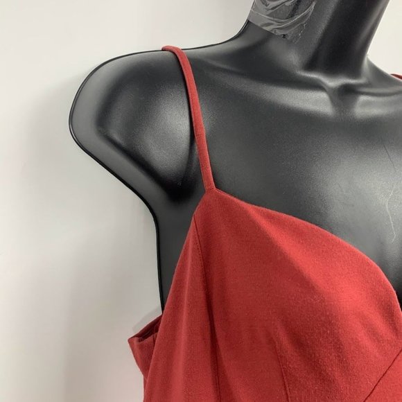 By Anthropologie Women's Sweetheart Bodice Pleated Midi Dress Size L - Picture 5 of 16